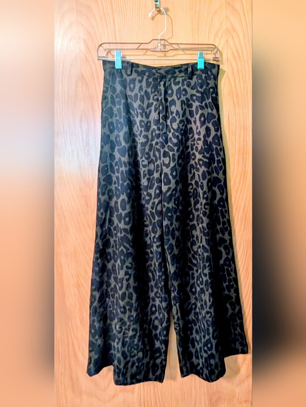 Cheetah Print Top by Charlie Moss - Green and Black